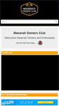 Mobile Screenshot of maseratiownersclub.co.uk