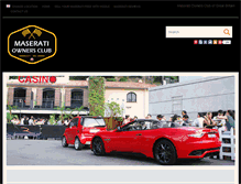 Tablet Screenshot of maseratiownersclub.co.uk